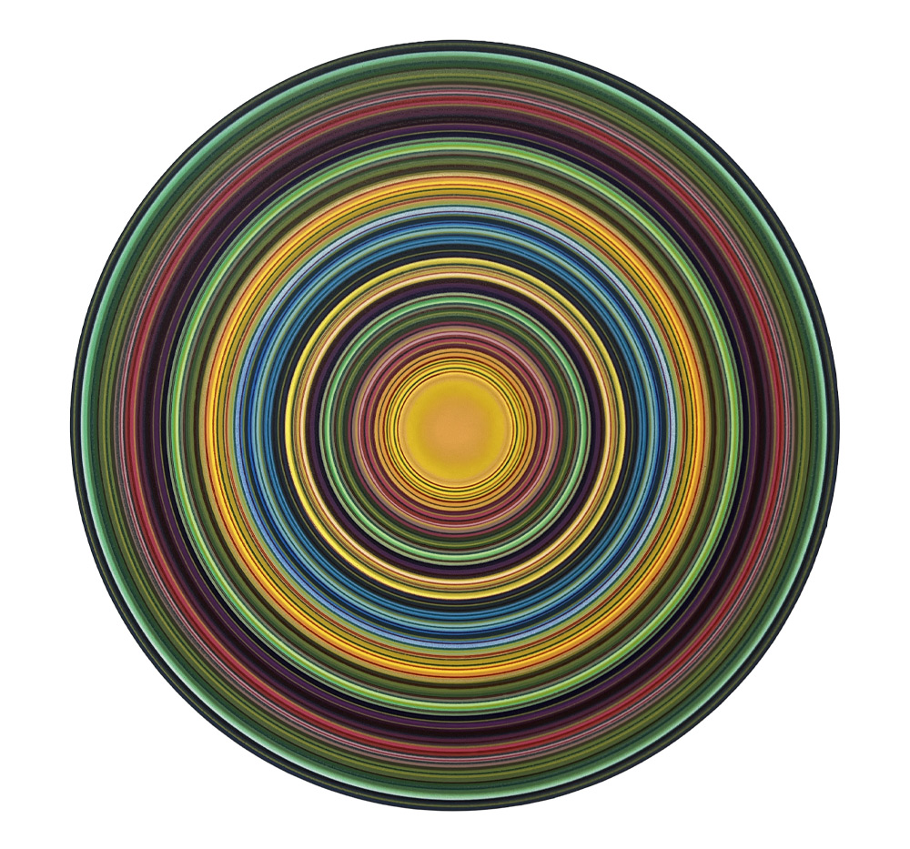 Cosmic Vision Deep Burst $4444 48” x 48” Airbrush acrylic on canvas circle wrapped Cosmic Vision Deep Burst $4444 48” x 48” Airbrush acrylic on canvas circle wrapped