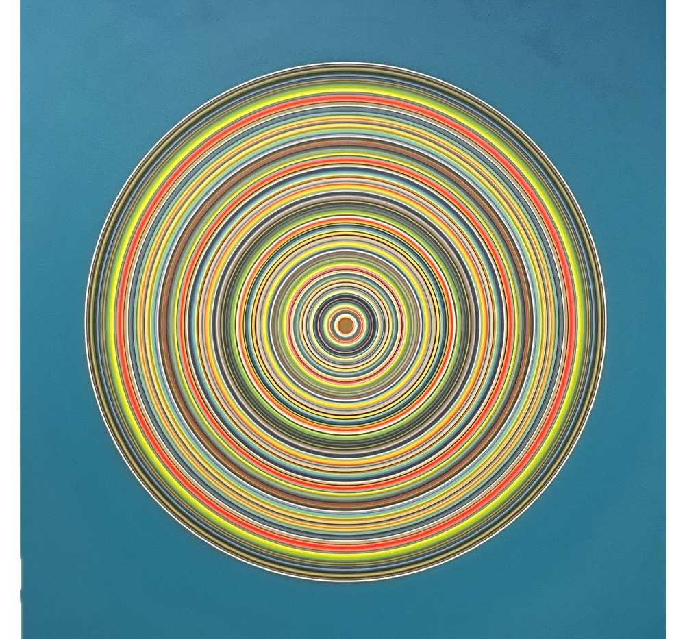 Tranquil $4444 61.25" x 61.25" Airbrush acrylic on canvas 61.25" x 61.25" Airbrush acrylic on canvas
