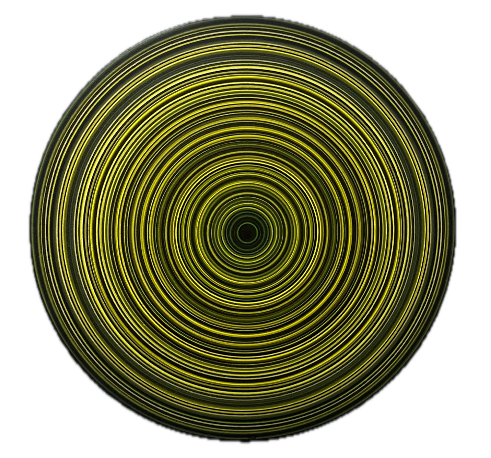 Black Yellow Canvas Nick Dalton Art