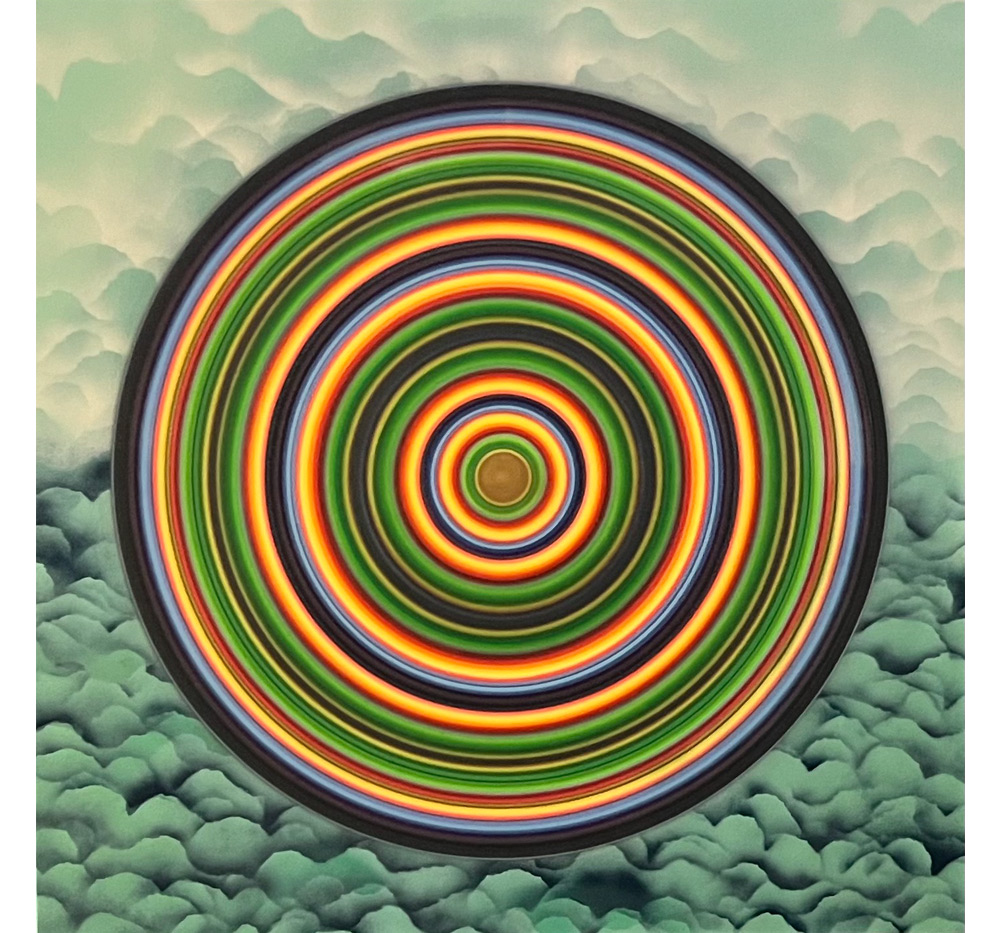 Clandestine Clouds $4444 58.25" x 58.25" Airbrush acrylic on canvas 58.25" x 58.25" Airbrush acrylic on canvas